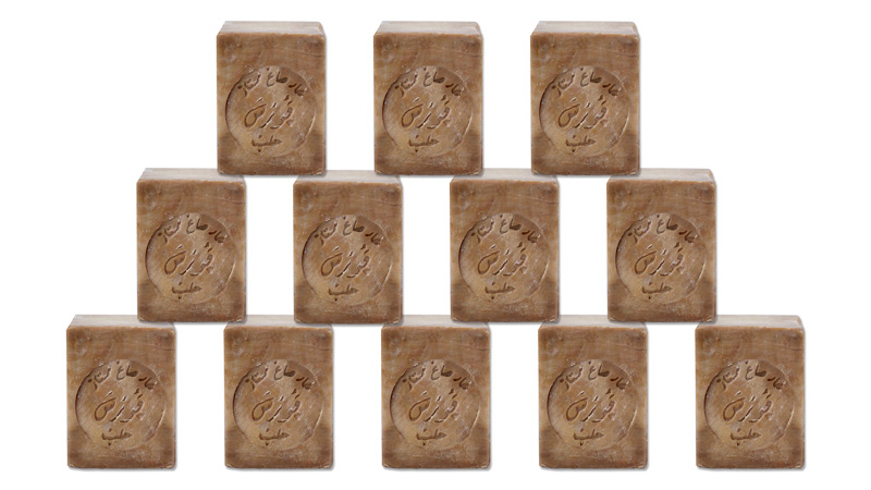 Savon D'Alep 200gr 35% Huile de baie de laurier ZÉRO DÉCHET - Lot de 12